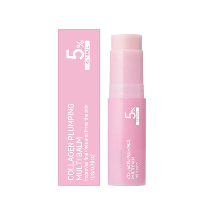 West Month Beauty PlumpGlow Collagen Balm in 10g jars, showing smooth, hydrating balm for fuller lips.